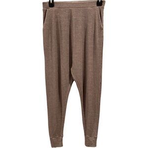 Spiritual Gangster metallic Harem Ribbed straight leg pants S